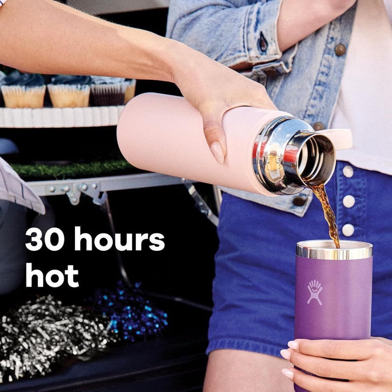 Hydro Flask Hot Flask & Cup – Insulated Stainless Steel, Hot Drink Travel Container for Coffee & Tea 36 Oz Agave Green - Image 4